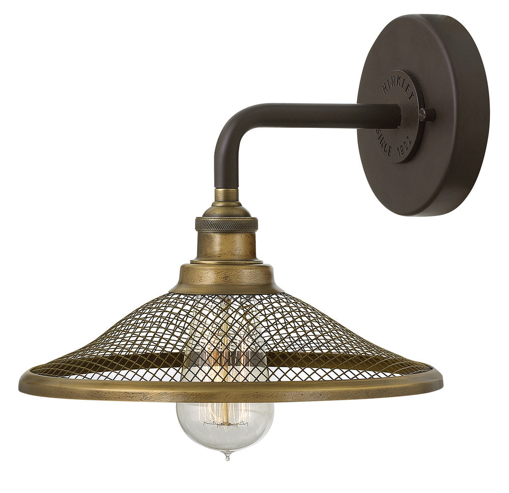 Small Single Light Sconce - Bronze