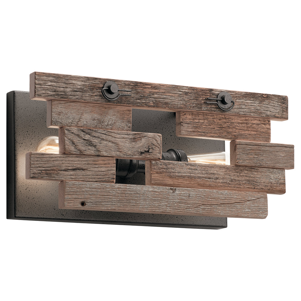 Cuyahoga Mill??2 Light Wall Sconce Anvil Iron