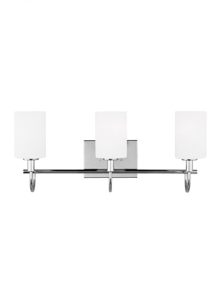 Oak Moore Three Light Wall / Bath