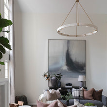 Load image into Gallery viewer, Delaney 12-Light Chandelier in Matte Brass
