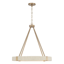 Load image into Gallery viewer, Delaney 4-Light Chandelier in Matte Brass
