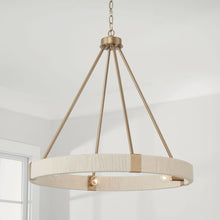 Load image into Gallery viewer, Delaney 4-Light Chandelier in Matte Brass
