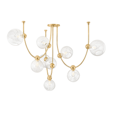 Load image into Gallery viewer, Astraia Chandelier In Vintage Brass
