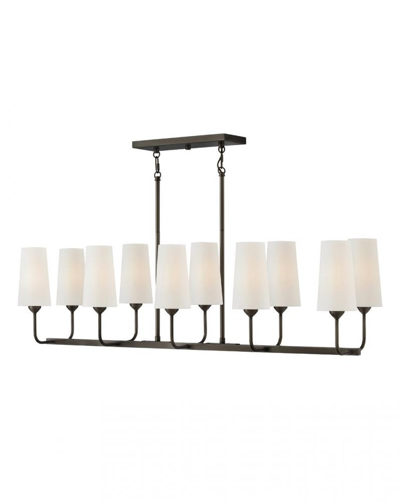 Medium Ten Light Linear - Black