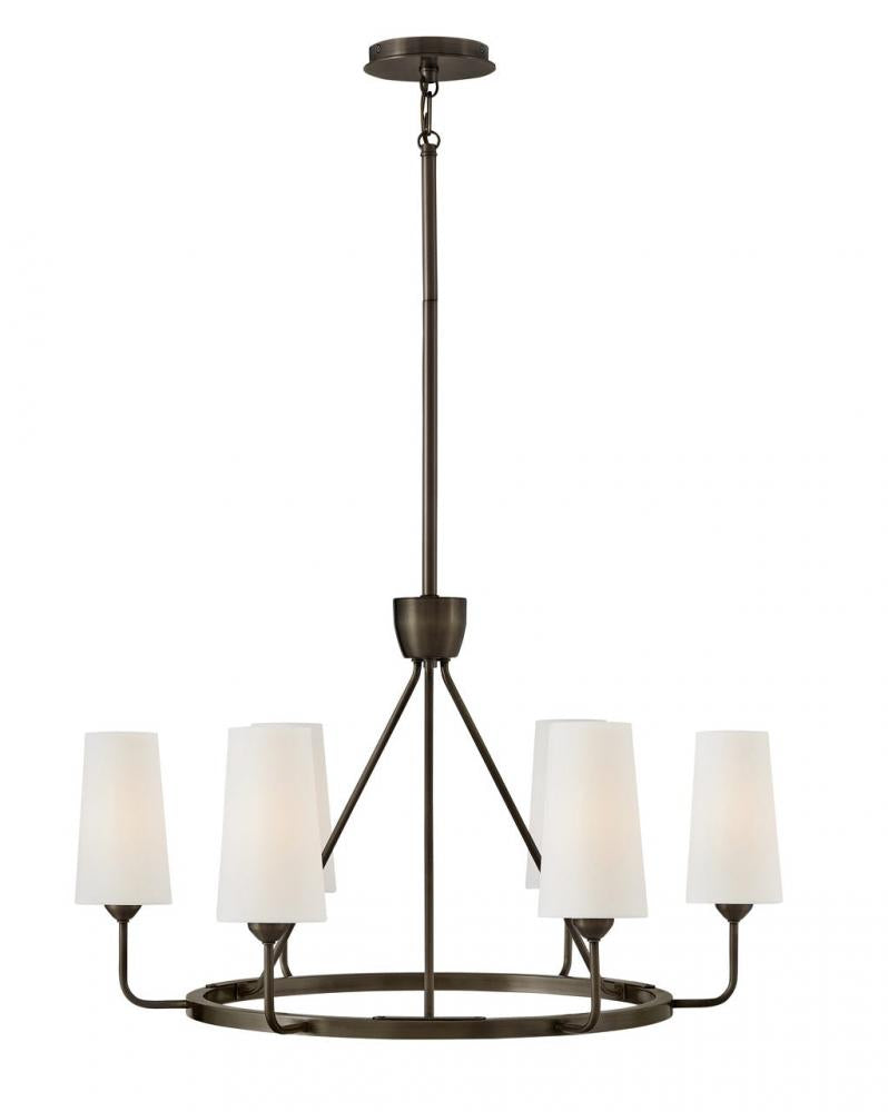 Medium Single Tier Chandelier - Black