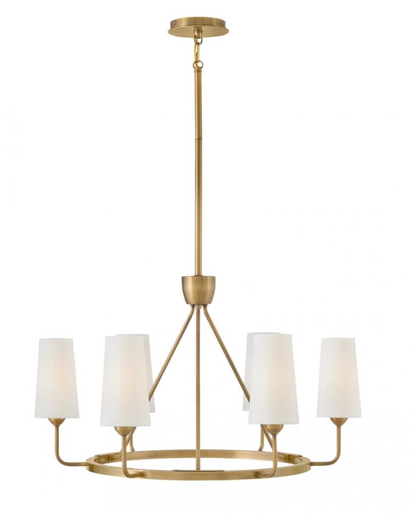 Medium Single Tier Chandelier - Brass
