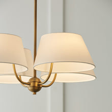 Load image into Gallery viewer, Welsley 4 Light Chandelier In Aged Brass
