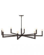 Load image into Gallery viewer, Large Single Tier Chandelier - Black
