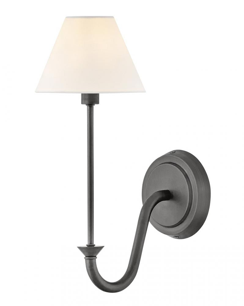Medium Single Light Sconce - Combination Finishes