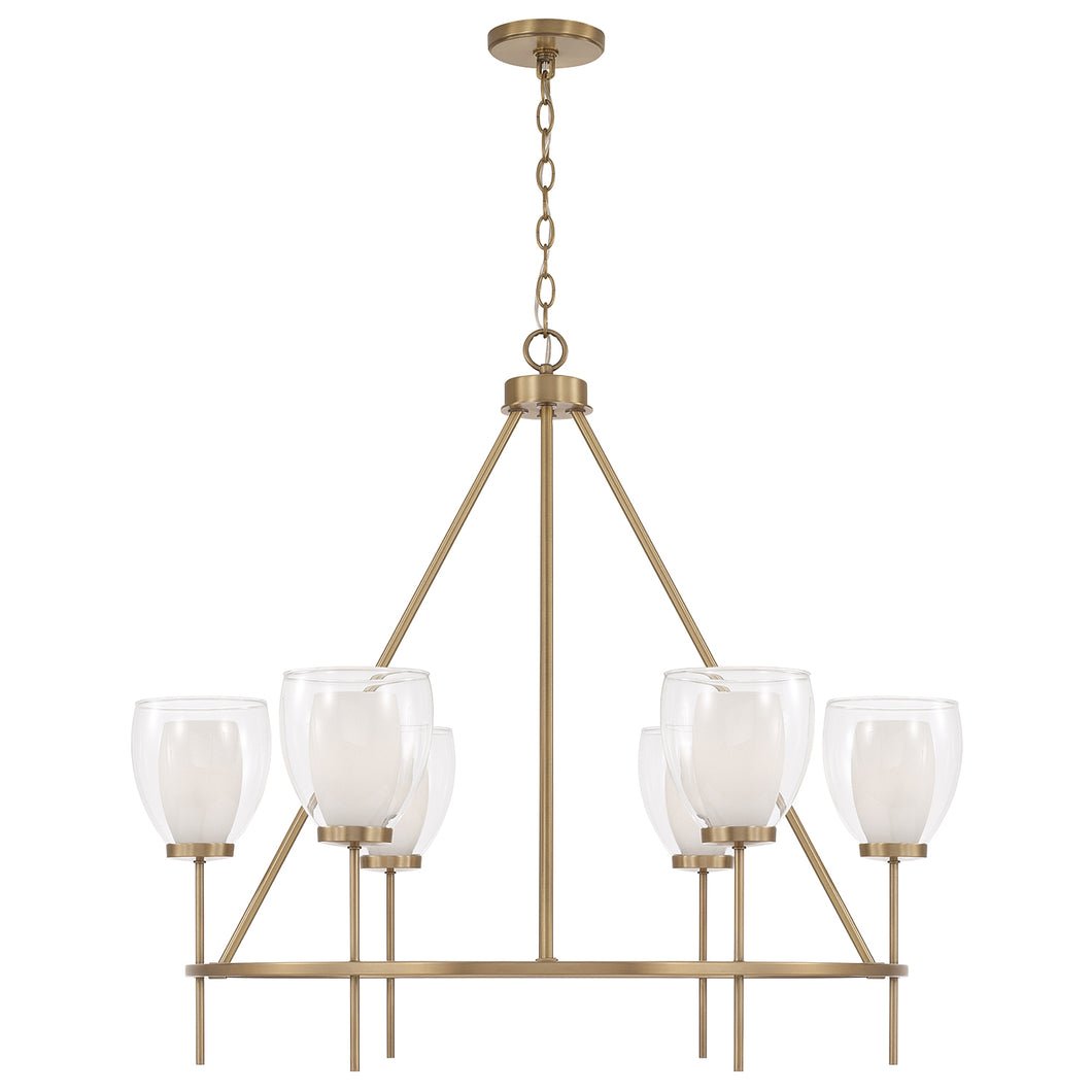 Joss Medium Chandelier Aged Brass