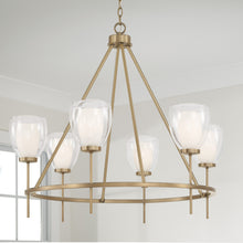 Load image into Gallery viewer, Joss Medium Chandelier Aged Brass
