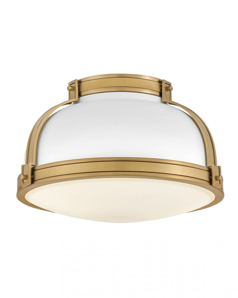 Medium Flush Mount - White