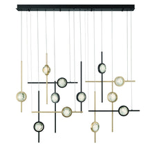 Load image into Gallery viewer, Barletta 53&quot; LED Chandelier In Gold And Black
