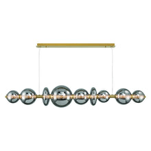 Load image into Gallery viewer, Atomo 74&quot; LED Chandelier In Gold With Smoked Glass
