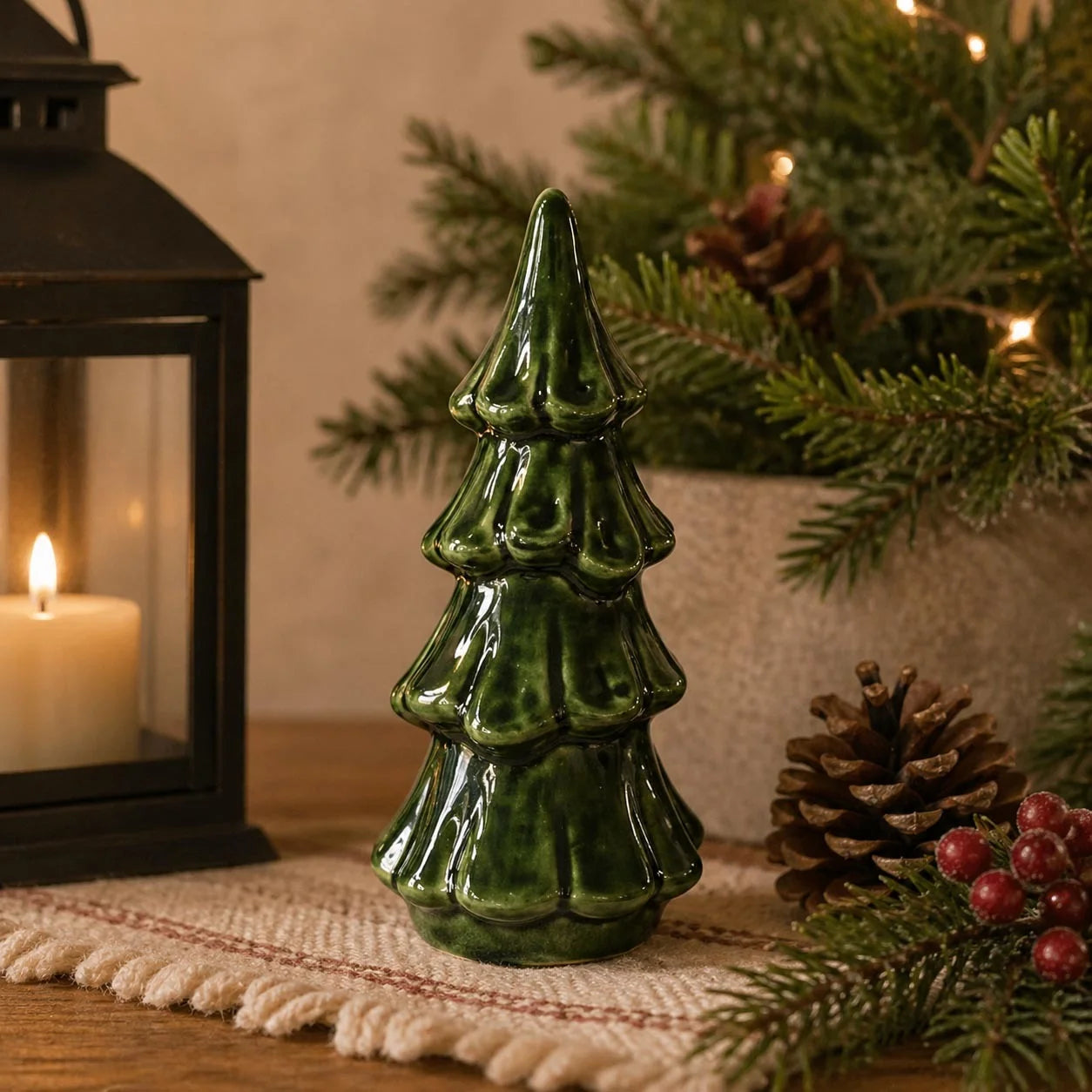 Glass Green Tree (3 Sizes)