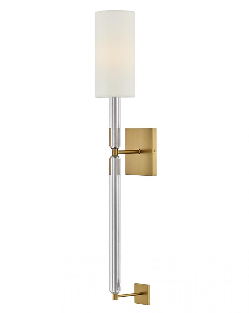 Large Single Light Sconce - Brass