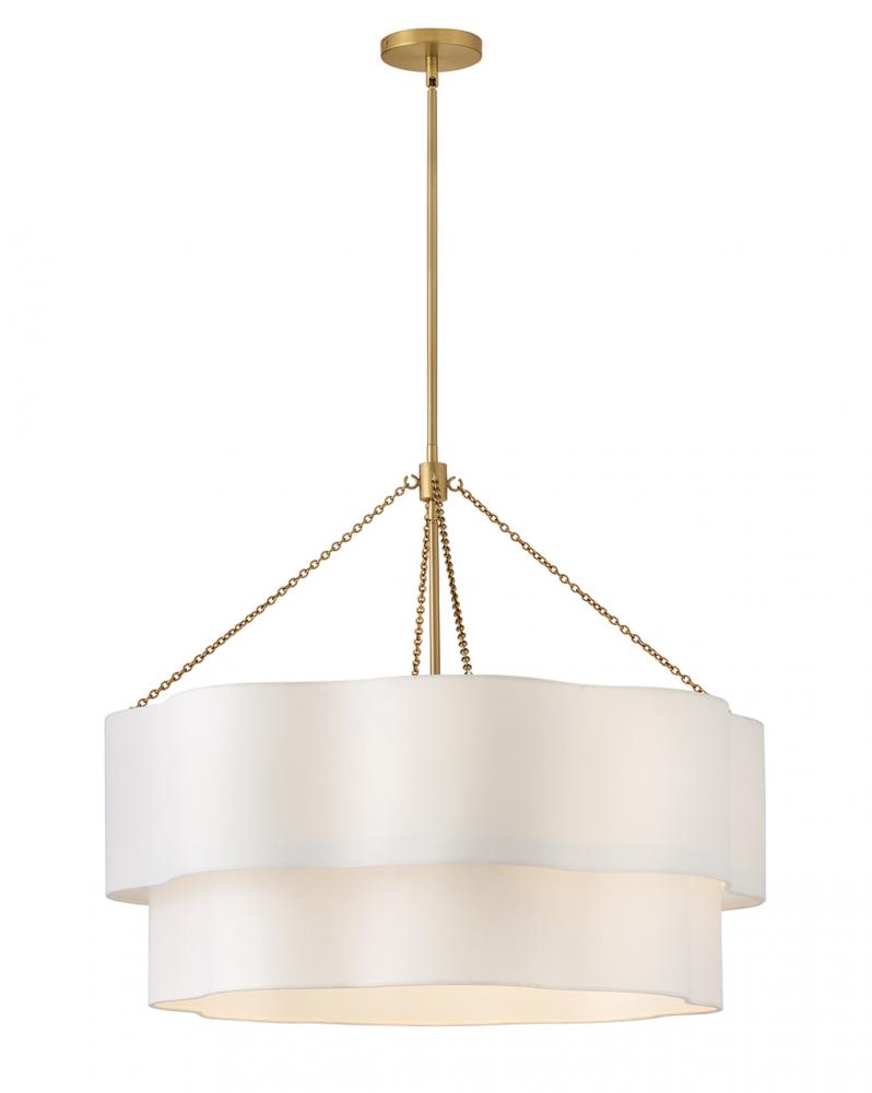 Medium Drum Chandelier - Brass