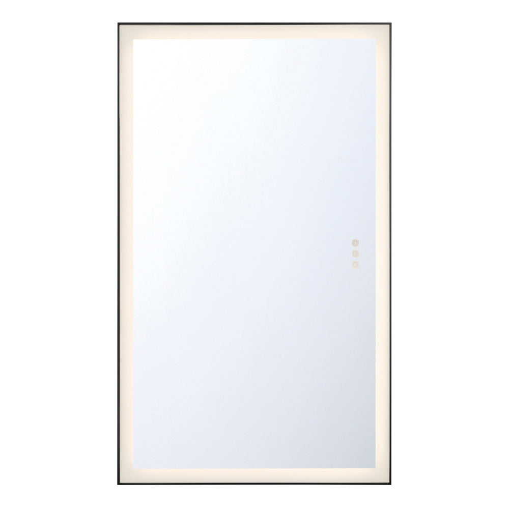 Lenora 54" Rectangular Mirror in Black
