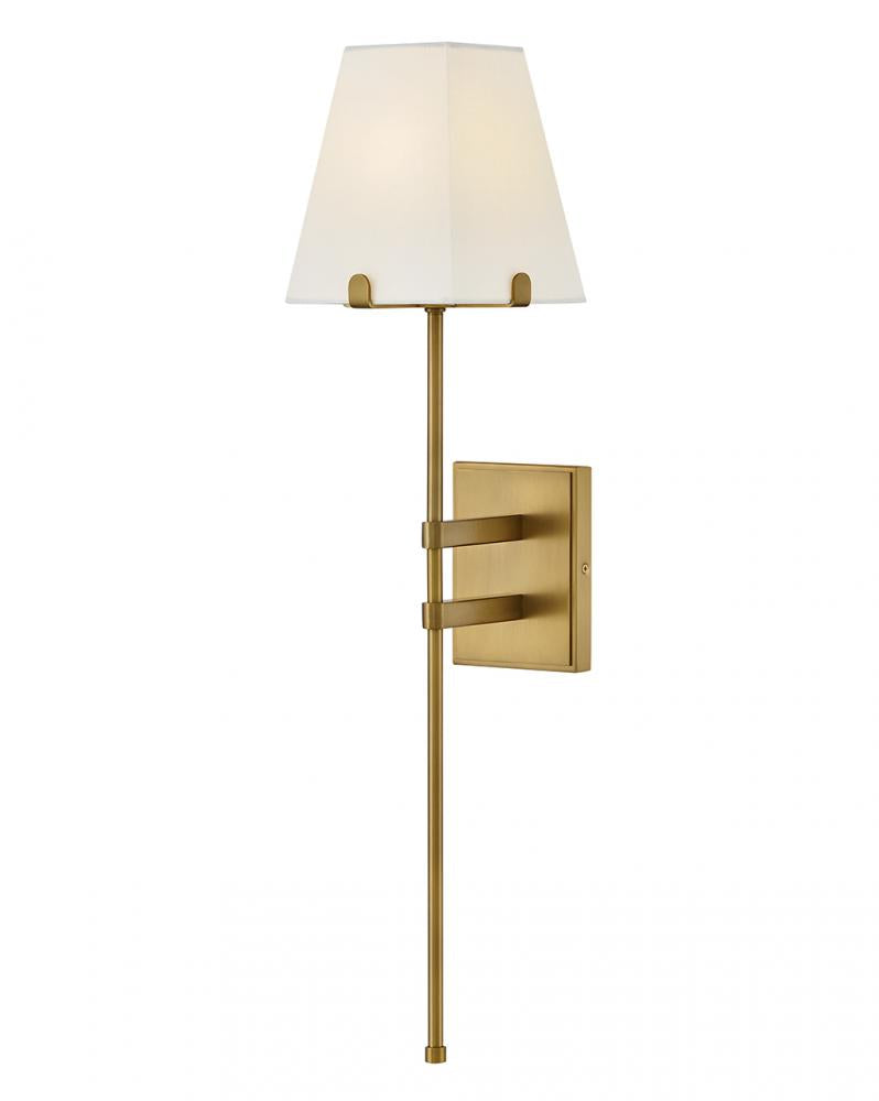Large Single Light Sconce - Brass