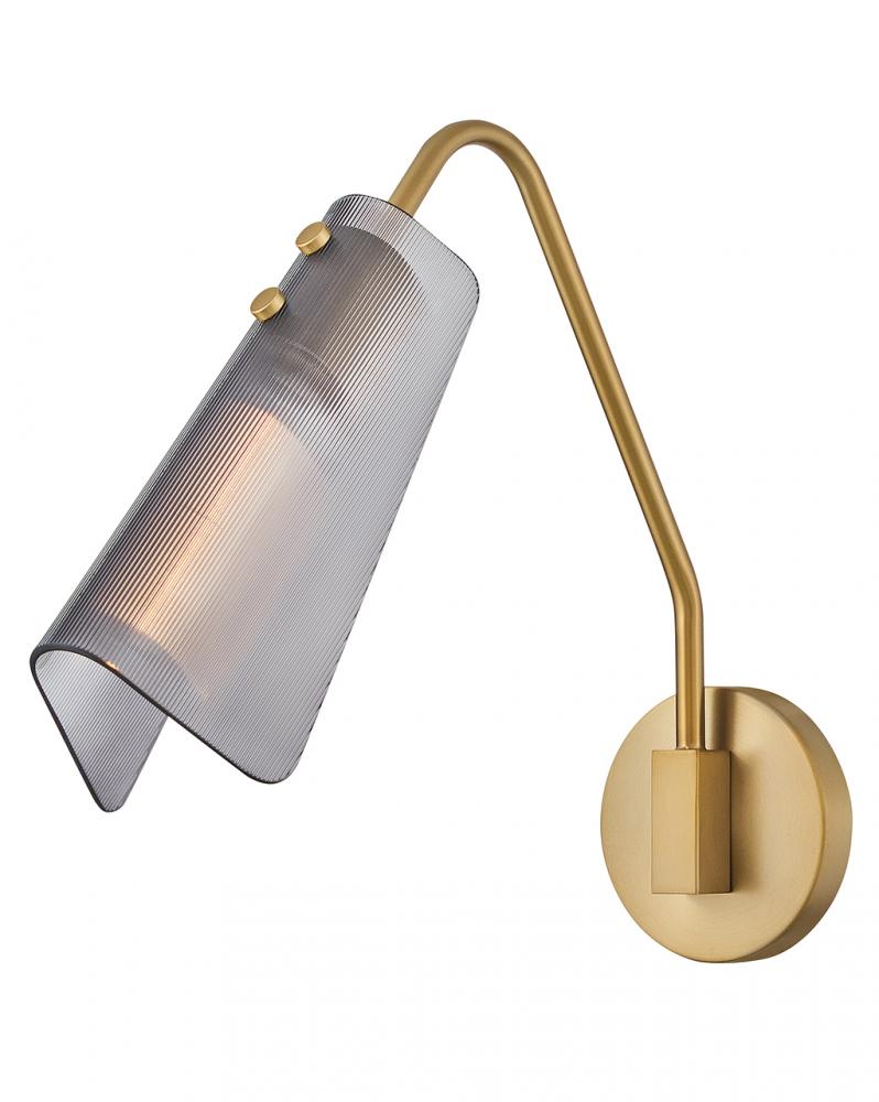 Medium Single Light Sconce - Brass
