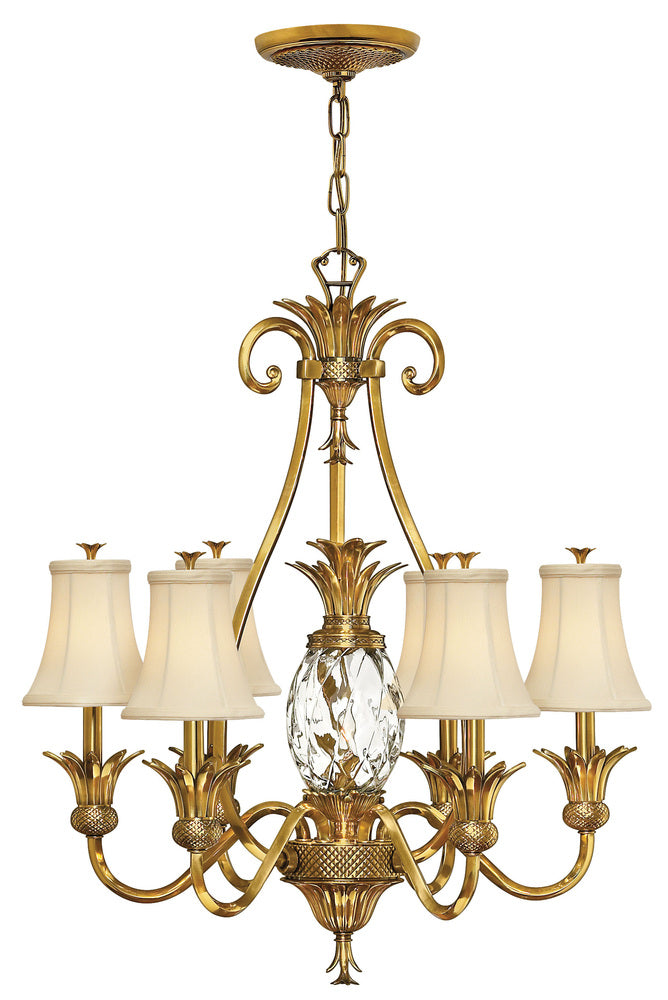 Medium Single Tier Chandelier - Brass