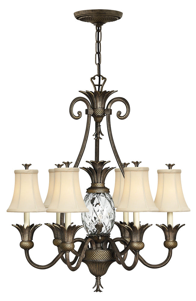 Medium Single Tier Chandelier - Bronze