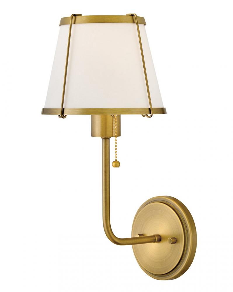 Medium Single Light Sconce - Brass
