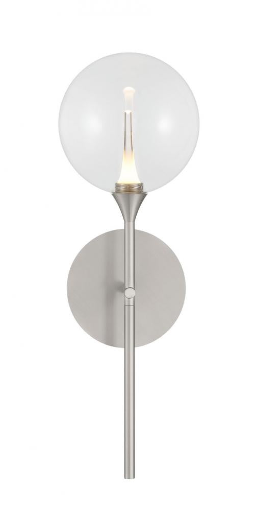 Iissa-Wall Sconce-19In-SN-CL