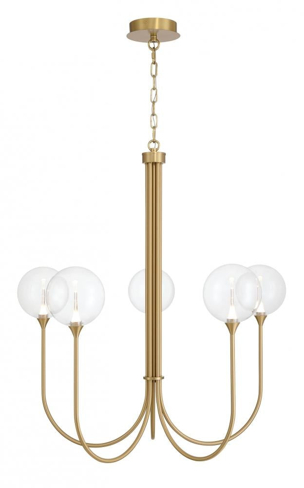 Iissa-Chandelier-5Lt-34In-GD-CL