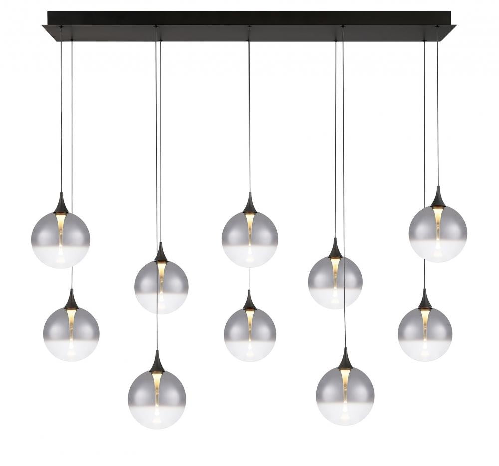 Iissa-Chandelier-10Lt-47In-BK-Sk
