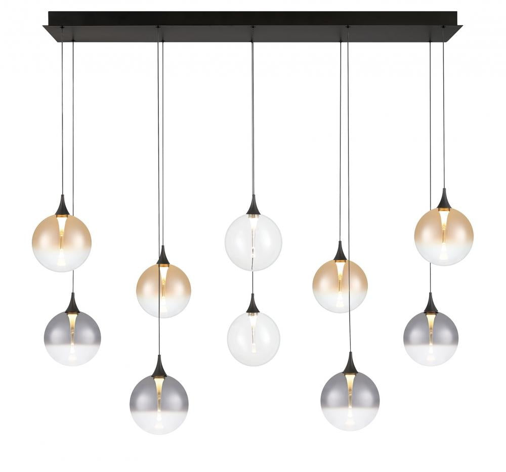 Iissa-Chandelier-10Lt-47In-BK-Mx