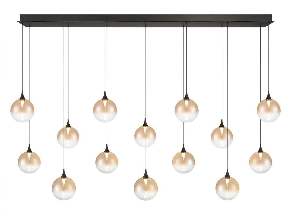 Iissa-Chandelier-14Lt-72In-BK-AM