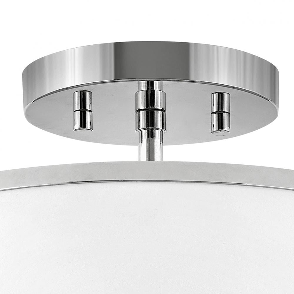 Medium Semi-Flush Mount - Nickel