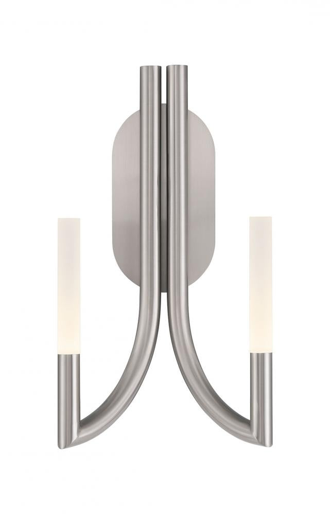 Olette-Wall Sconce-2Lt-17In-SN-Fr