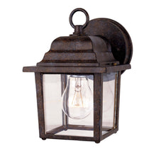 Load image into Gallery viewer, Exterior Collections 1-Light Outdoor Wall Lantern in Rustic Bronze
