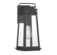 Load image into Gallery viewer, Boone 1-Light Outdoor Wall Lantern in Matte Black
