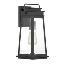 Load image into Gallery viewer, Boone 1-Light Outdoor Wall Lantern in Matte Black
