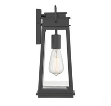 Load image into Gallery viewer, Boone 1-Light Outdoor Wall Lantern in Matte Black
