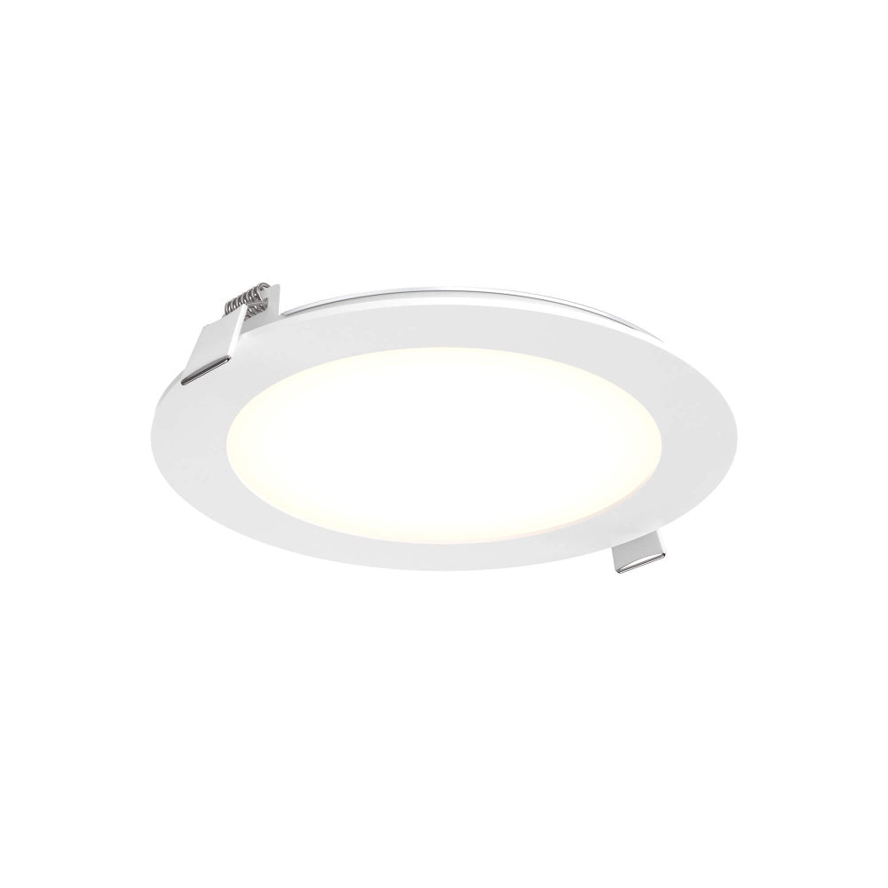 Multi CCT Slim Round Recessed Panel Light - Universal 120v - 347v, 0 - 10v Dimming