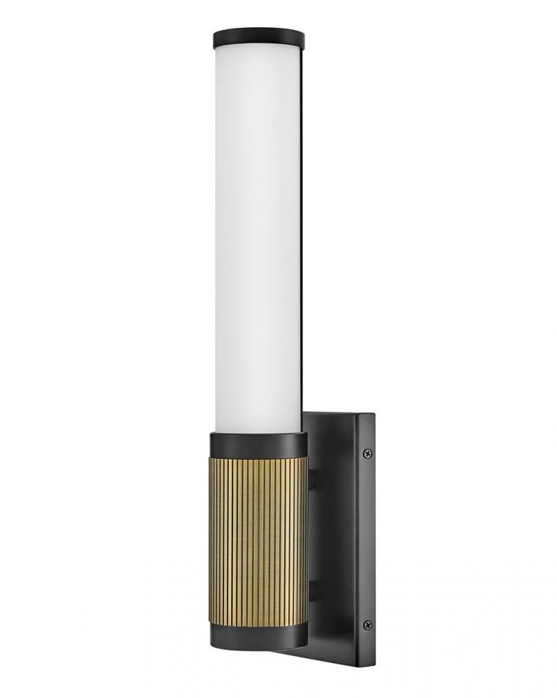 Medium LED Sconce - Black|Brass