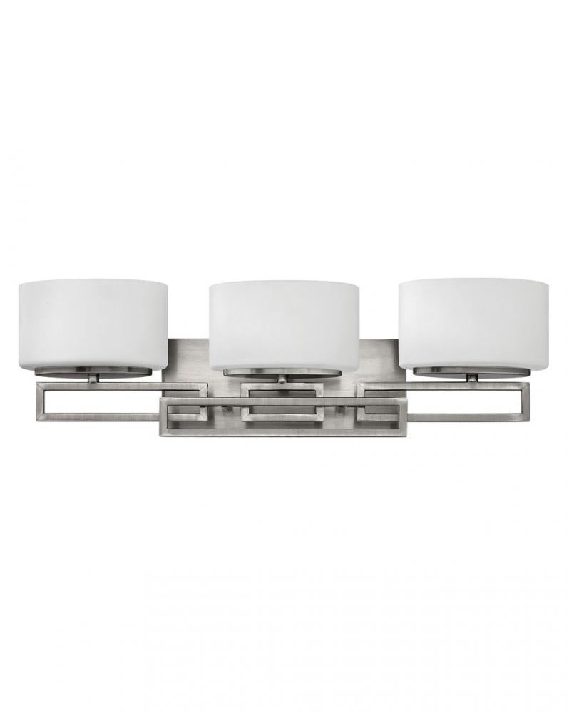 Medium Three Light Vanity - Nickel