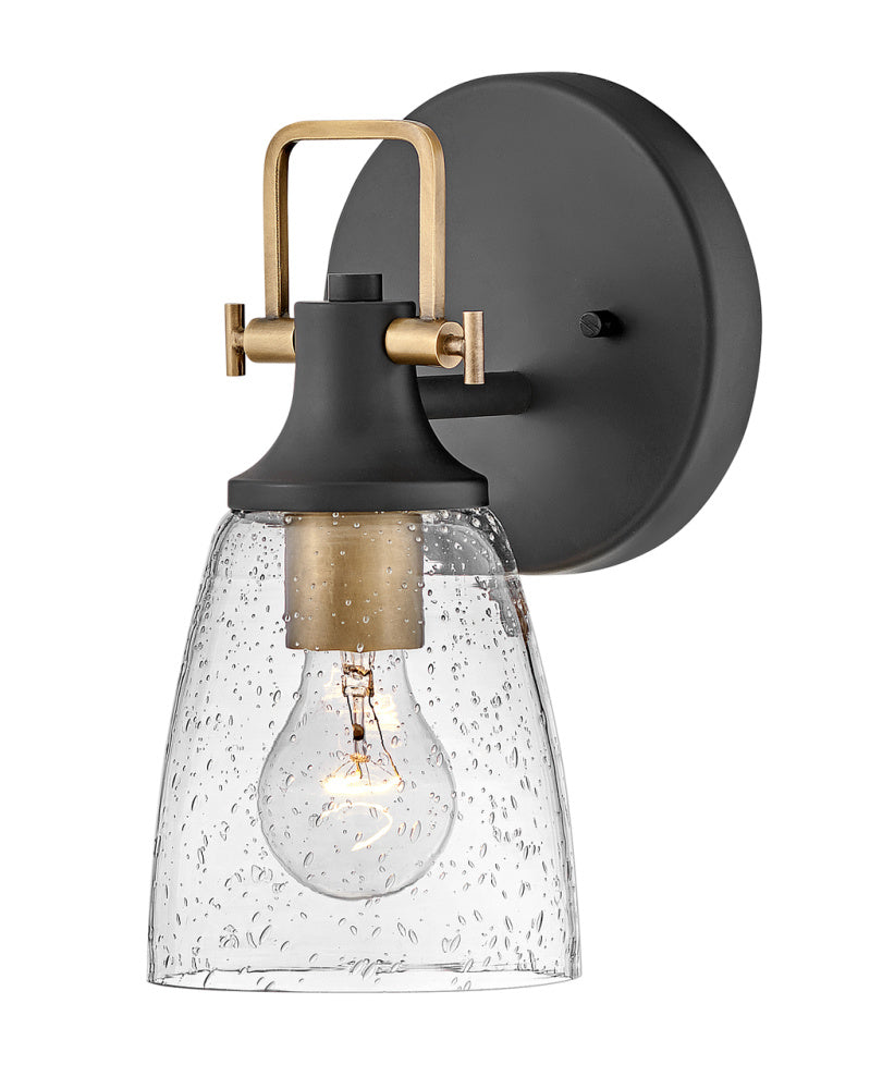 Medium Single Light Vanity - Black
