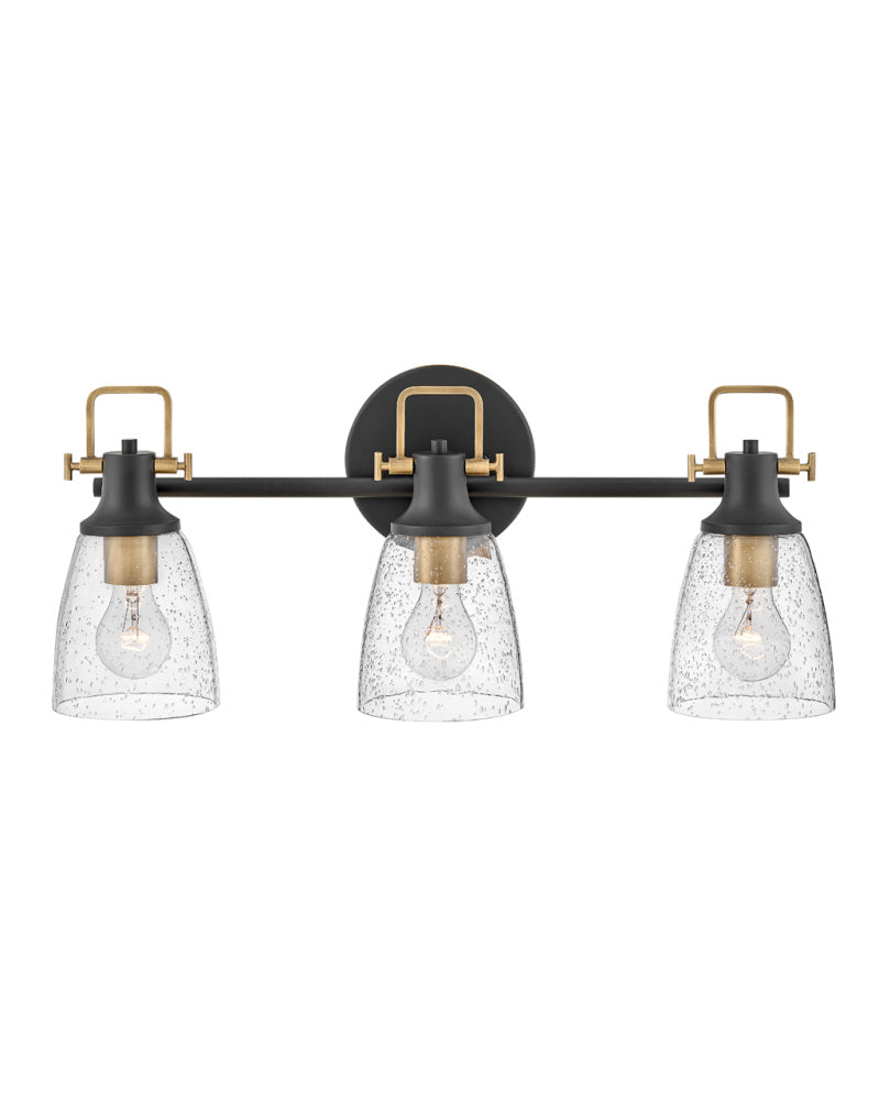 Medium Three Light Vanity - Black