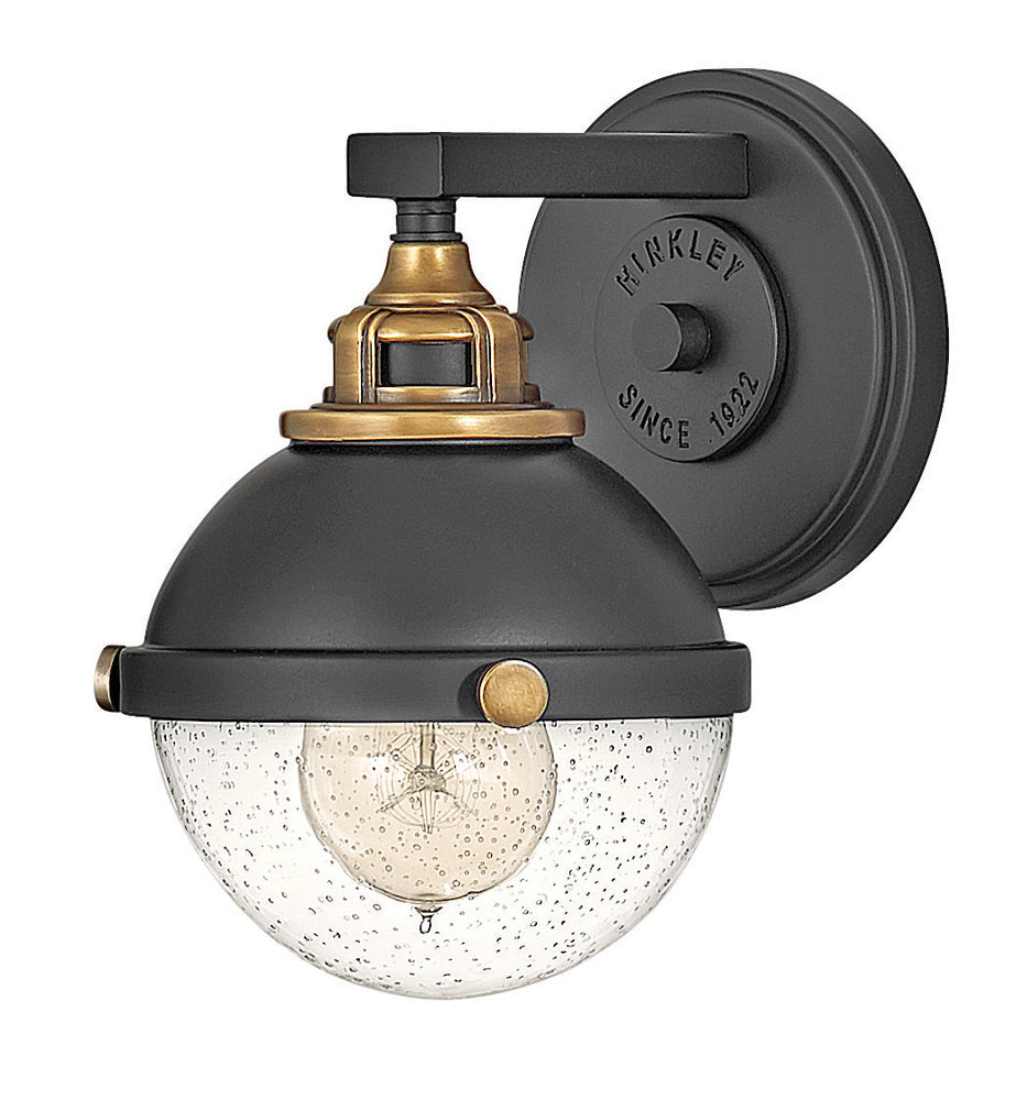 Small Single Light Vanity - Black