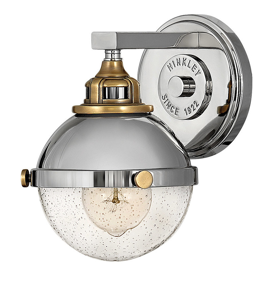 Small Single Light Vanity - Nickel