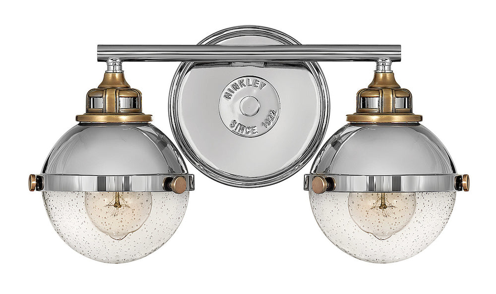 Small Two Light Vanity - Nickel