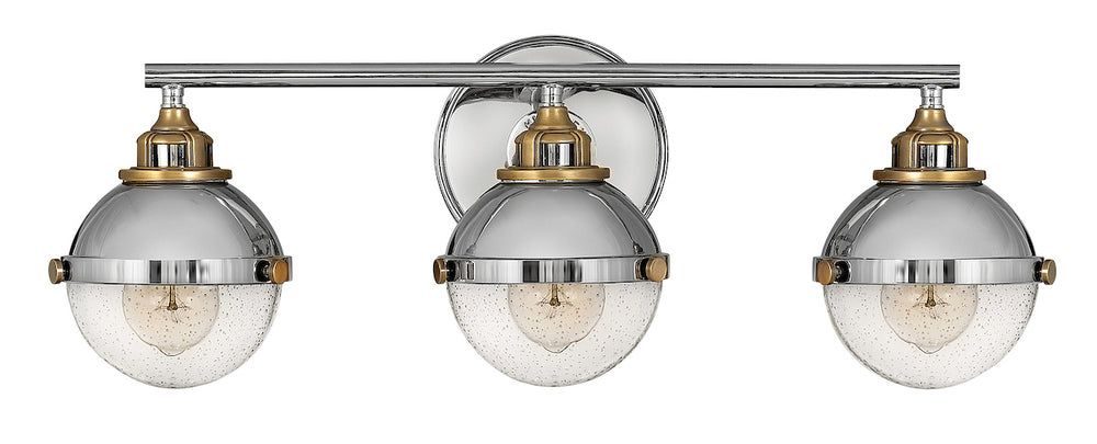 Medium Three Light Vanity - Nickel