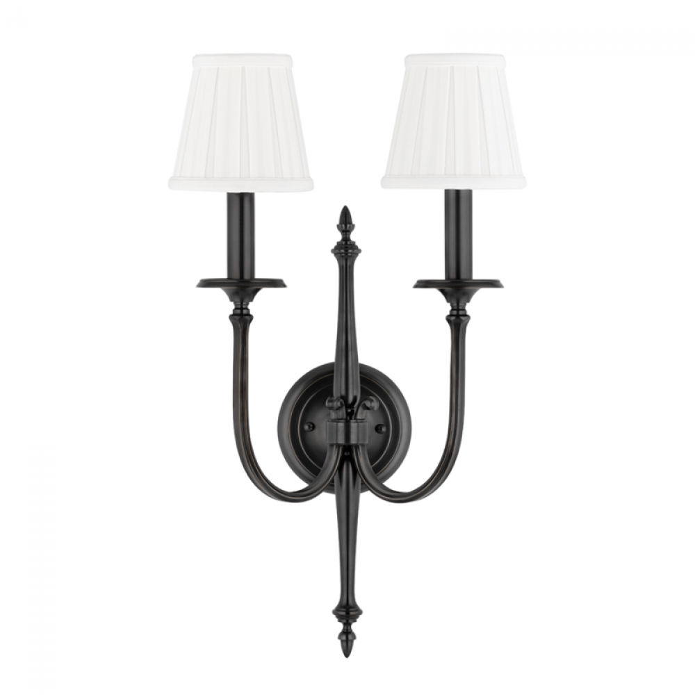 2 LIGHT WALL SCONCE