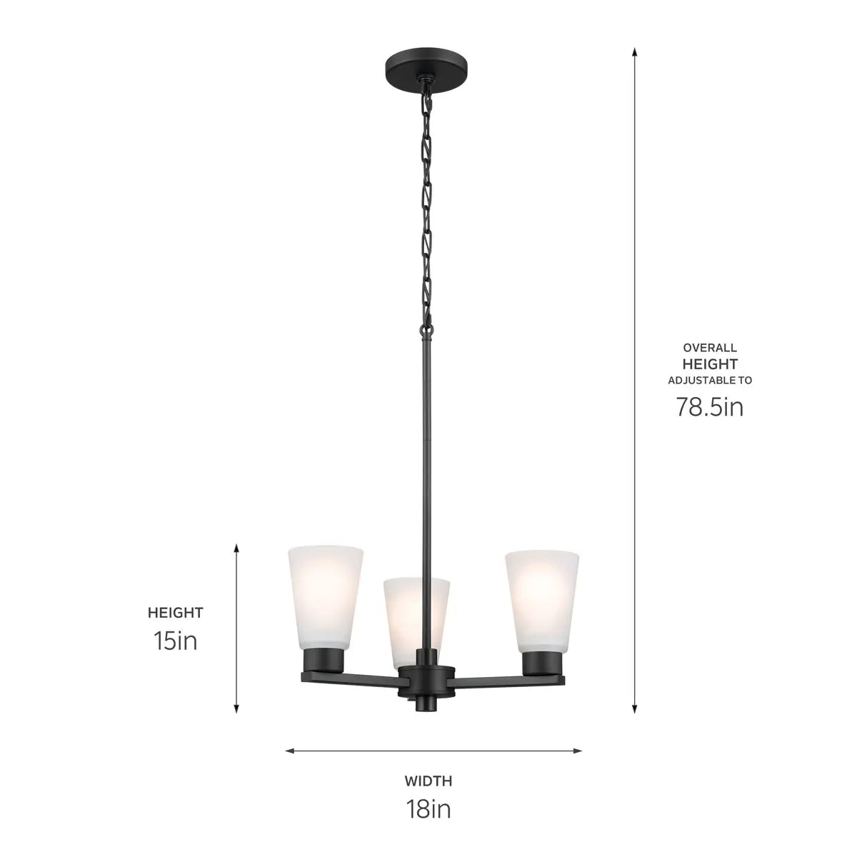 Stamos 3 Light Chandelier