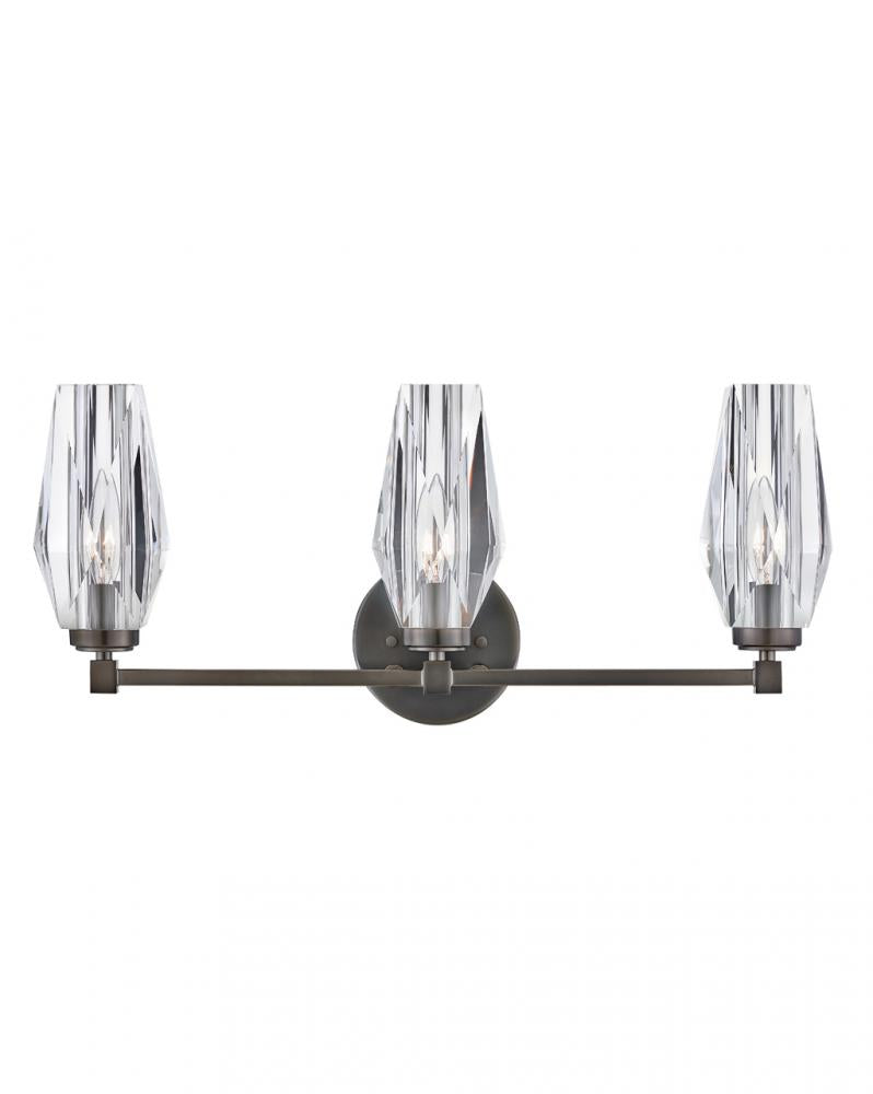 Medium Three Light Vanity - Black
